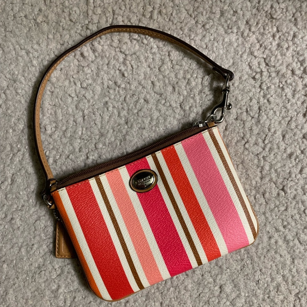 Coach Corner Zip Wristlet
